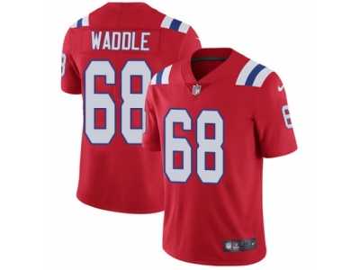 Men's Nike New England Patriots #68 LaAdrian Waddle Vapor Untouchable Limited Red Alternate NFL Jersey