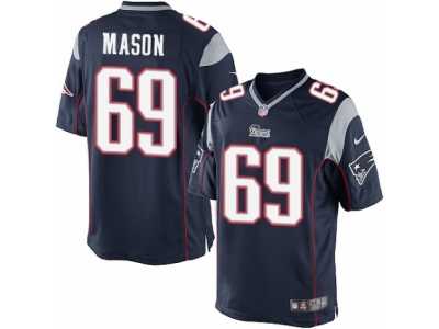 Men's Nike New England Patriots #69 Shaq Mason Limited Navy Blue Team Color NFL Jersey