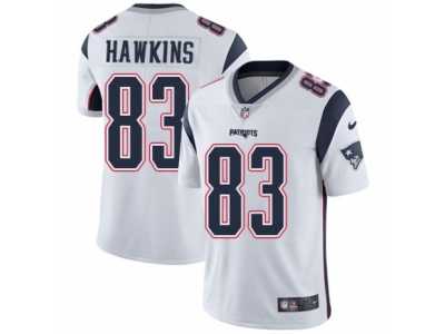 Men's Nike New England Patriots #83 Lavelle Hawkins Vapor Untouchable Limited White NFL Jersey