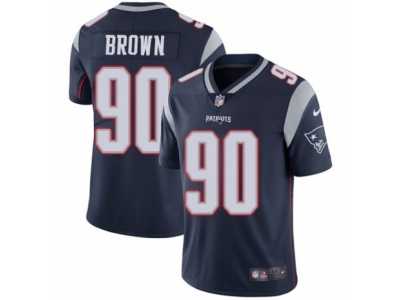 Men\'s Nike New England Patriots #90 Malcom Brown Vapor Untouchable Limited Navy Blue Team Color NFL Jersey
