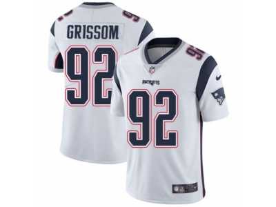 Men's Nike New England Patriots #92 Geneo Grissom Vapor Untouchable Limited White NFL Jersey