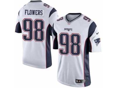 Men's Nike New England Patriots #98 Trey Flowers Limited White NFL Jersey