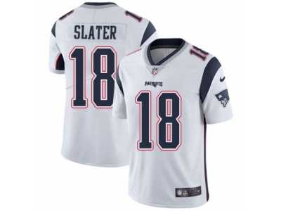 Nike Patriots #18 Matt Slater White Men's Stitched NFL Vapor Untouchable Limited Jersey