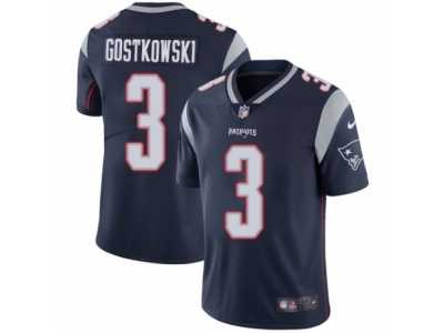 Nike Patriots #3 Stephen Gostkowski Navy Blue Team Color Men's Stitched NFL Vapor Untouchable Limited Jersey