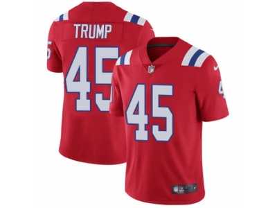 Nike Patriots #45 Donald Trump Red Alternate Men's Stitched NFL Vapor Untouchable Limited Jersey