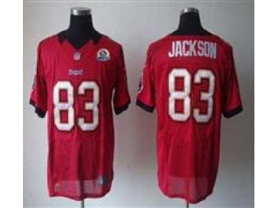Nike Buccaneers #83 Vincent Jackson Red With Hall of Fame 50th Patch NFL Elite Jersey