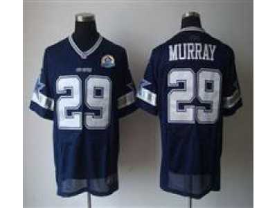 Nike Cowboys #29 DeMarco Murray Navy Blue With Hall of Fame 50th Patch NFL Elite Jersey