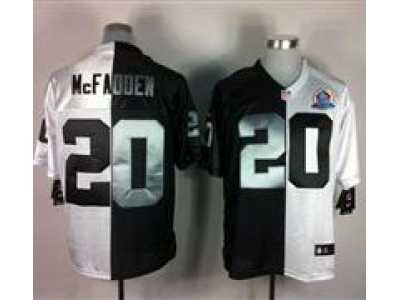 Nike Raiders #20 Darren McFadden With Hall of Fame 50th Patch NFL Elite Jersey