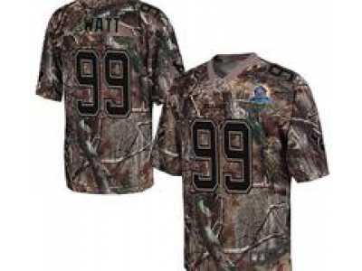Nike Texans #99 J.J. Watt Camo With Hall of Fame 50th Patch NFL Elite Jersey
