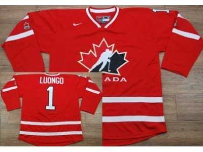 2010 Team Canada #1 Luongo Red