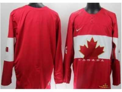 NHL Team Canada Blank Red Jerseys(2014 Olympic)