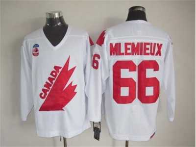 NHL Team Canada Olympic #66 Mlemieux white jerseys
