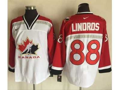 Team CA. #88 Eric Lindros White Red Nike Throwback Stitched NHL Jersey