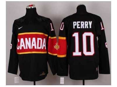 nhl jerseys team canada #10 perry black[2014 winter olympics]