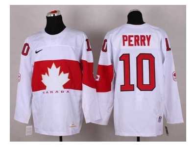nhl jerseys team canada #10 perry white[2014 winter olympics]