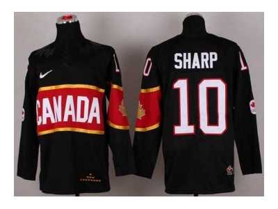 nhl jerseys team canada #10 sharp black[2014 winter olympics][sharp]