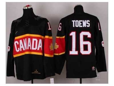 nhl jerseys team canada #16 toews black[2014 winter olympics]