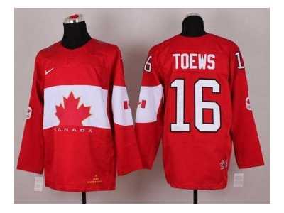 nhl jerseys team canada #16 toews red[2014 winter olympics]