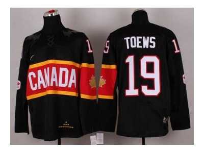 nhl jerseys team canada #19 toews black[2014 winter olympics]