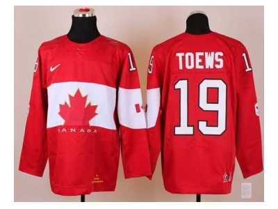 nhl jerseys team canada #19 toews red[2014 winter olympics]