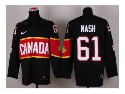 nhl jerseys team canada #61 nash black[2014 winter olympics]