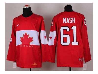 nhl jerseys team canada #61 nash red[2014 winter olympics]
