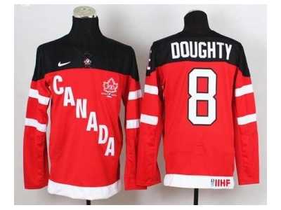 nhl jerseys team canada #8 doughty red[100 th]