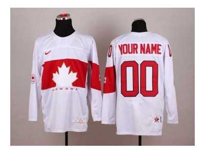 nhl jerseys team canada olympic #00 yourname white[2014 new]
