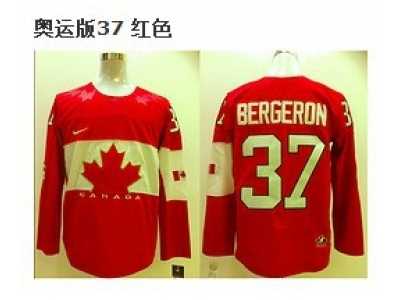 nhl jerseys team canada olympic #37 bergeron red[2014 new]