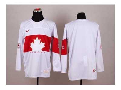 nhl jerseys team canada olympic blank white[2014 new]