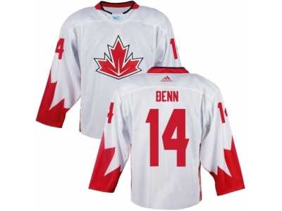 Youth Adidas Team Canada #14 Jamie Benn Authentic White Home 2016 World Cup Ice Hockey Jersey