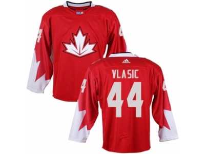 Youth Adidas Team Canada #44 Marc-Edouard Vlasic Premier Red Away 2016 World Cup Ice Hockey Jersey