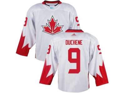 Youth Adidas Team Canada #9 Matt Duchene Authentic White Home 2016 World Cup Ice Hockey Jersey