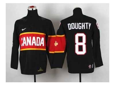 youth nhl jerseys team canada #8 doughty black[2014 winter olympics]