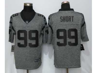 Men Nike Carolina Panthers #99 Kawann Short Gray Stitched Gridiron Gray Limited Jersey