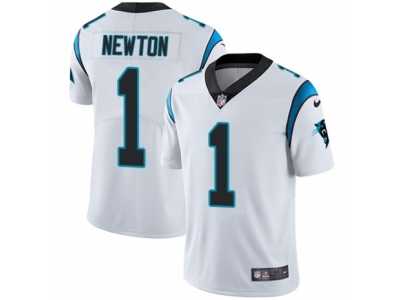 Men's Nike Carolina Panthers #1 Cam Newton Vapor Untouchable Limited White NFL Jersey