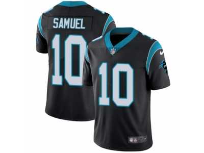 Men's Nike Carolina Panthers #10 Curtis Samuel Vapor Untouchable Limited Black Team Color NFL Jersey