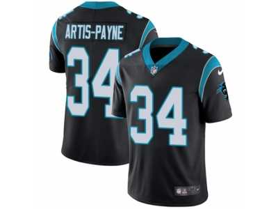 Men's Nike Carolina Panthers #34 Cameron Artis-Payne Vapor Untouchable Limited Black Team Color NFL Jersey