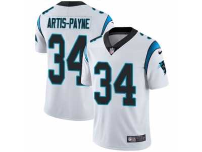 Men's Nike Carolina Panthers #34 Cameron Artis-Payne Vapor Untouchable Limited White NFL Jersey
