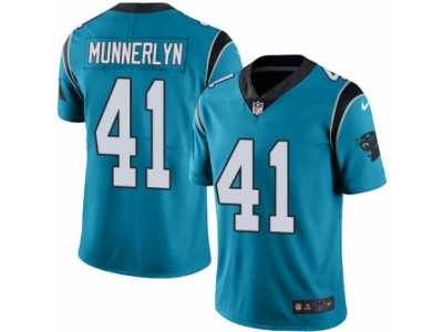 Men's Nike Carolina Panthers #41 Captain Munnerlyn Limited Blue Rush NFL Jersey