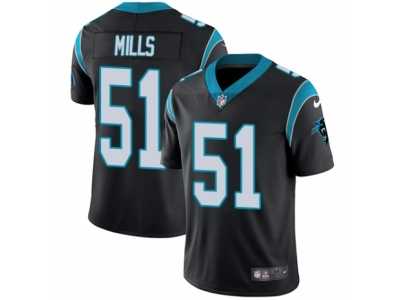 Men's Nike Carolina Panthers #51 Sam Mills Vapor Untouchable Limited Black Team Color NFL Jersey