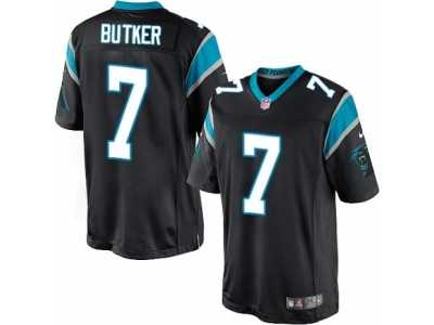 Men's Nike Carolina Panthers #7 Harrison Butker Limited Black Team Color NFL Jersey