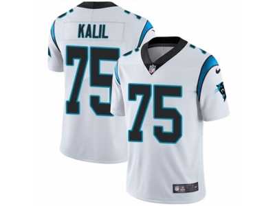 Men's Nike Carolina Panthers #75 Matt Kalil Vapor Untouchable Limited White NFL Jersey