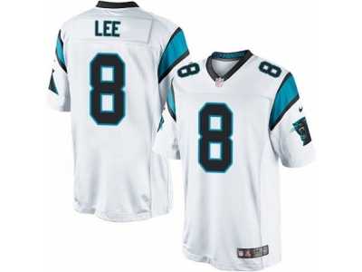 Men's Nike Carolina Panthers #8 Andy Lee Limited White NFL Jersey