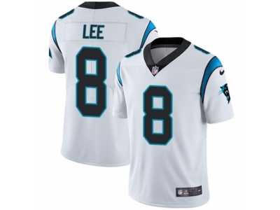 Men's Nike Carolina Panthers #8 Andy Lee Vapor Untouchable Limited White NFL Jersey