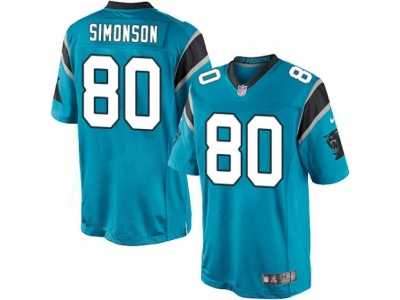 Men's Nike Carolina Panthers #80 Scott Simonson Limited Blue Alternate NFL Jersey