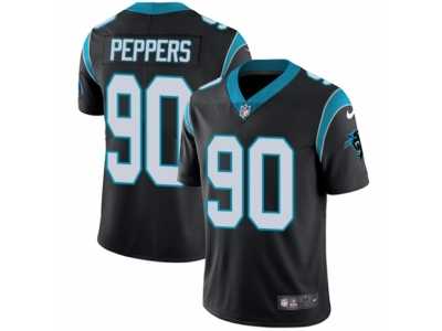 Men's Nike Carolina Panthers #90 Julius Peppers Vapor Untouchable Limited Black Team Color NFL Jersey