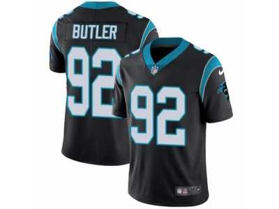 Men's Nike Carolina Panthers #92 Vernon Butler Vapor Untouchable Limited Black Team Color NFL Jersey
