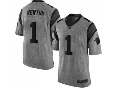 Nike Carolina Panthers #1 Cam Newton Gridiron Gray jerseys(Limited)