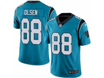 Nike Carolina Panthers #88 Greg Olsen Blue Men's Stitched NFL Limited Rush Jersey